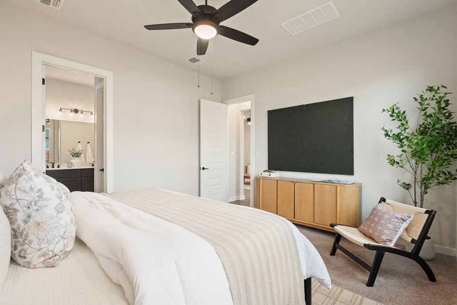 Furnished interior view inside a new home in Arbor Collection at Heritage, Dripping Springs (Image 35).