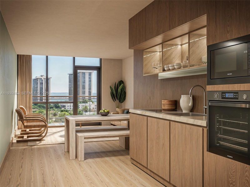 Furnished interior view inside a new home in , Miami (Image 4).