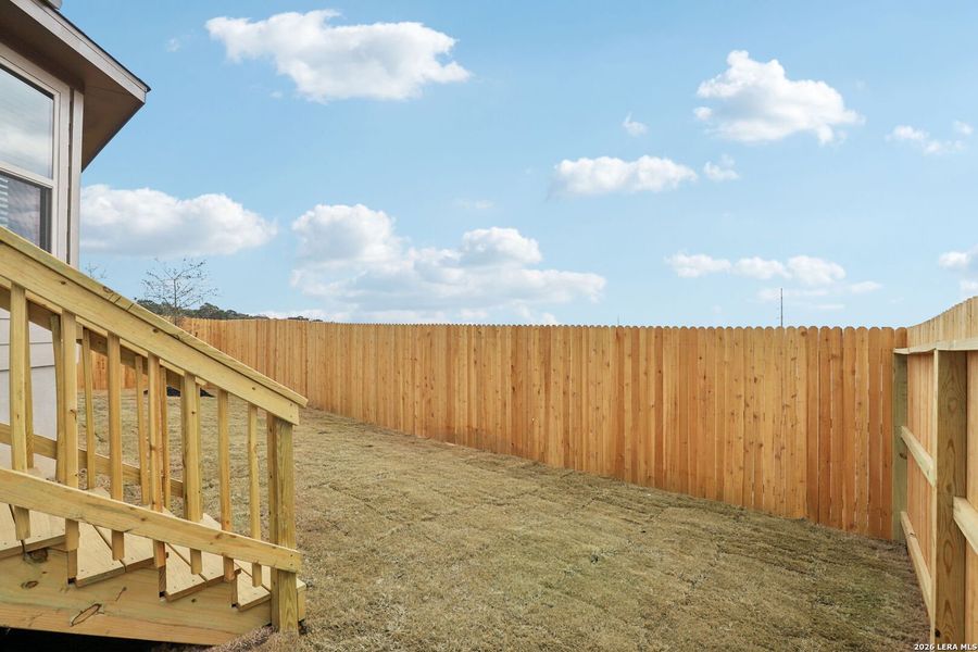 Exterior details and patio area of a home in Lark Canyon, New Braunfels (Image 27). Exterior details and patio area of a home in Lark Canyon, New Braunfels (Image 27).