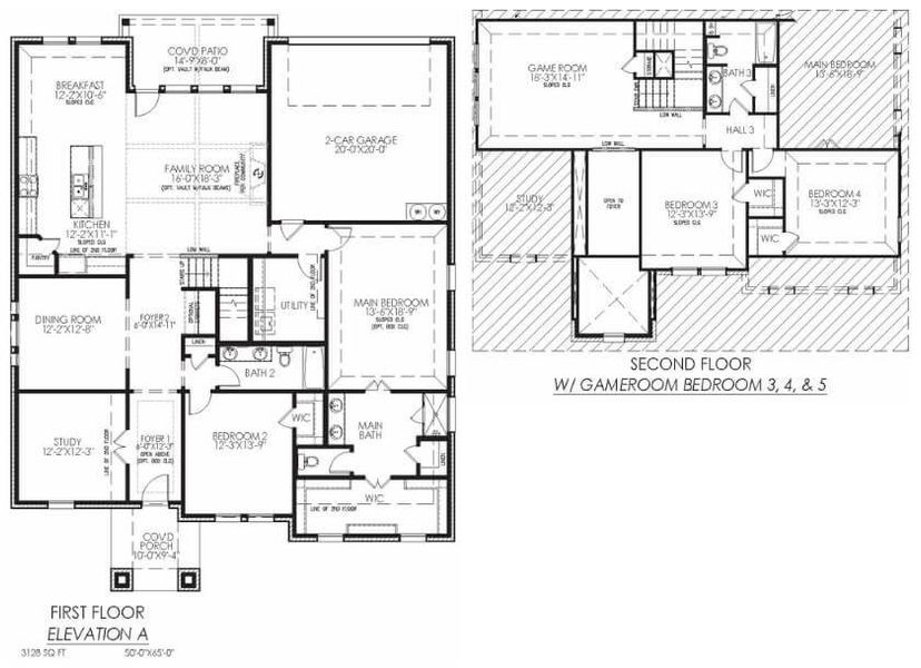2D floor plan layout of this home in Ten Mile Creek Estates, DeSoto, TX (Image 5). 2D floor plan layout of this home in Ten Mile Creek Estates, DeSoto, TX (Image 5).