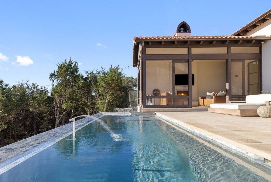 Exterior details and patio area of a home in , Austin (Image 2).
