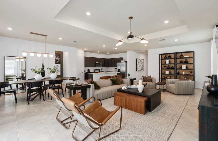 Furnished interior view inside a new home in Canopy Preserve, Deland (Image 5).