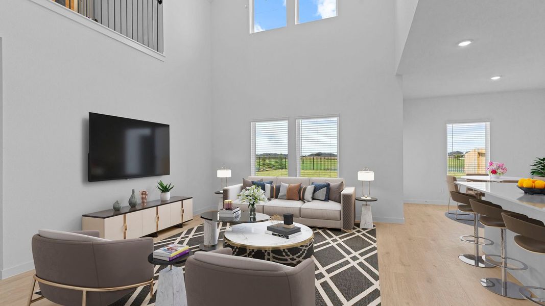 Furnished interior view inside a new home in Evergreen, Rosenberg (Image 5).