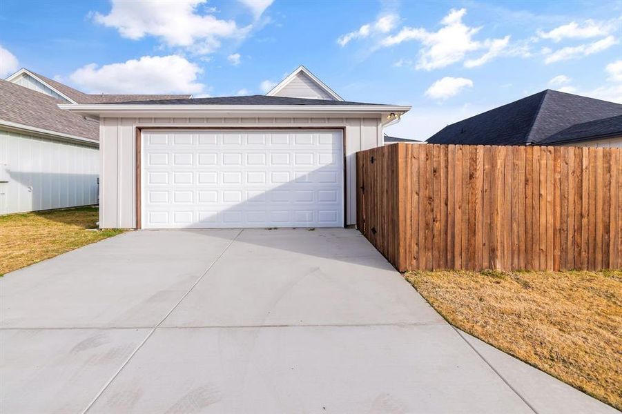 Exterior details and patio area of a home in , Justin (Image 3). Exterior details and patio area of a home in , Justin (Image 3).
