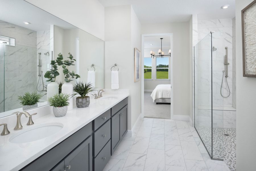 Representative furnished interior of a home built from the Merigold by Mattamy Homes in Brightmore at Wellen Park, Venice (Image 11).