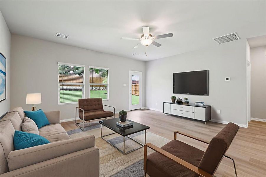 Furnished interior view inside a new home in Westmoor, Sherman (Image 5).