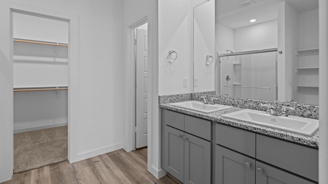 Furnished interior view inside a new home in Allen Farms, Lubbock (Image 7).