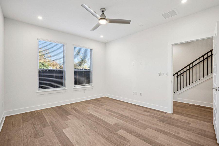 Spacious, unfurnished interior of a new home in Koenig Townhomes, Austin (Image 24).