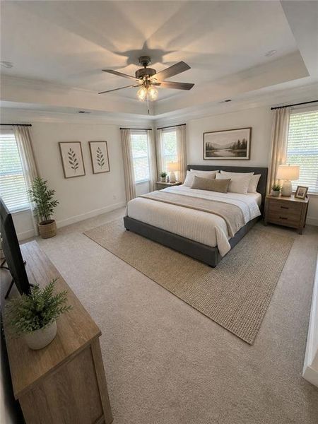 Furnished interior view inside a new home in , Dallas (Image 19).