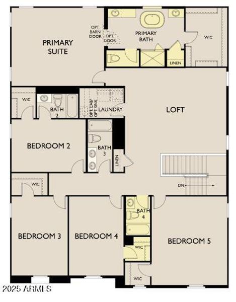 Lot 163 Daimond Floor Plan 2nd Floor -L