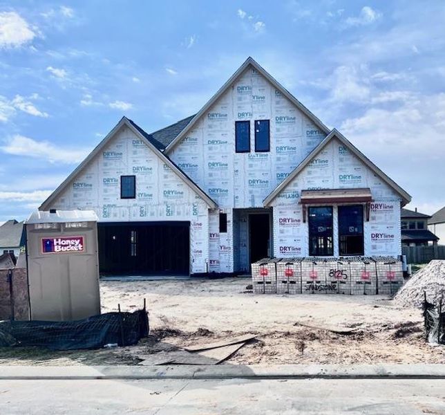 In-progress construction of a new home in , Conroe, TX (Image 4).