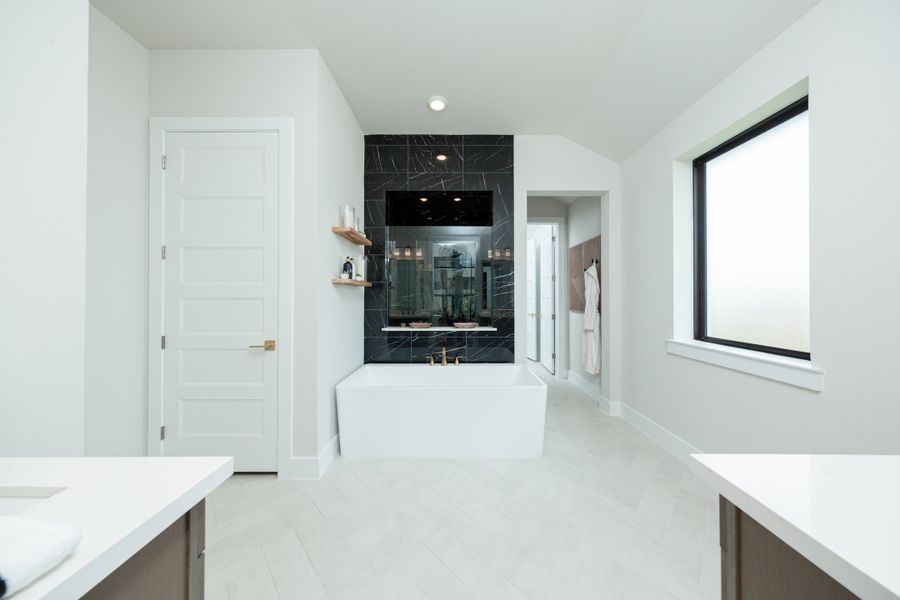 Representative furnished interior of a home built from the Crockett by Beazer Homes in Bridgeland: Heritage Collection, Cypress (Image 14). Representative furnished interior of a home built from the Crockett by Beazer Homes in Bridgeland: Heritage Collection, Cypress (Image 14).