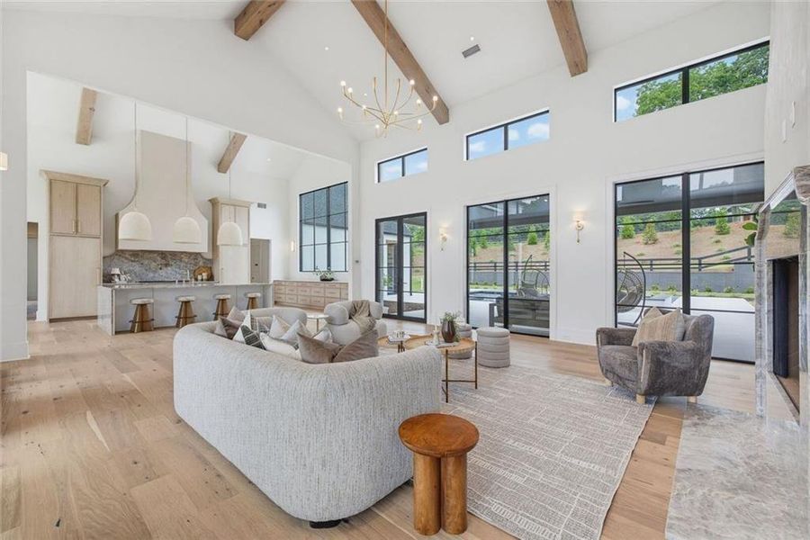 Furnished interior view inside a new home in , Canton (Image 8).