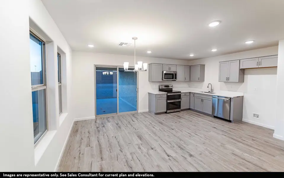 Representative furnished interior of a home built from the Chocktaw by CastleRock Communities in Hayden Estates, Buckeye (Image 2).