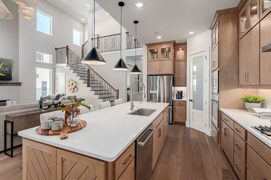 Representative furnished interior of a home built from the Manhattan by Landon Homes in Fields - Brookside, Frisco (Image 11). Representative furnished interior of a home built from the Manhattan by Landon Homes in Fields - Brookside, Frisco (Image 11).
