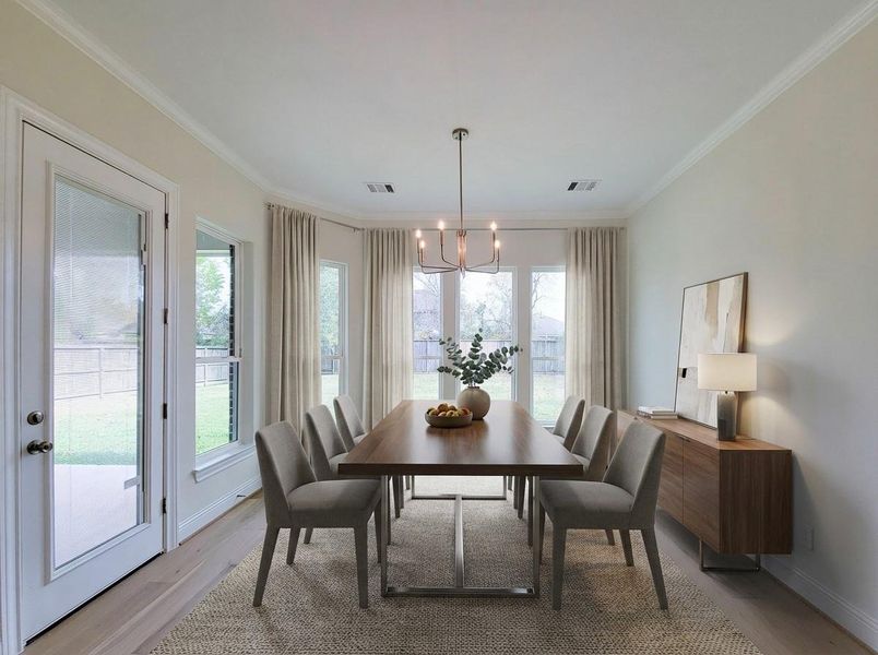 Furnished interior view inside a new home in , Conroe (Image 18).