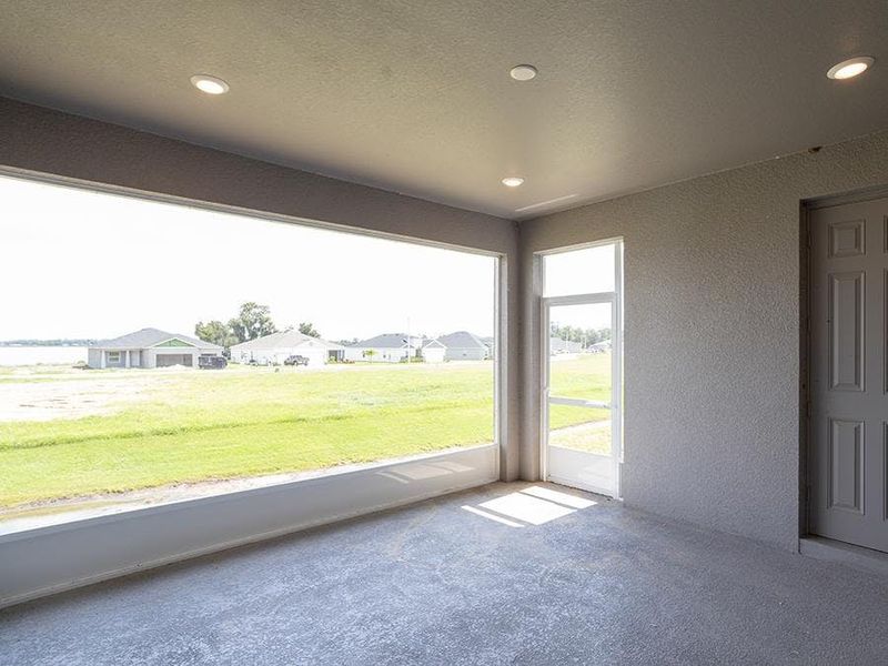 An option is available for an extended, oversized lanai - Westin II by Highland Homes