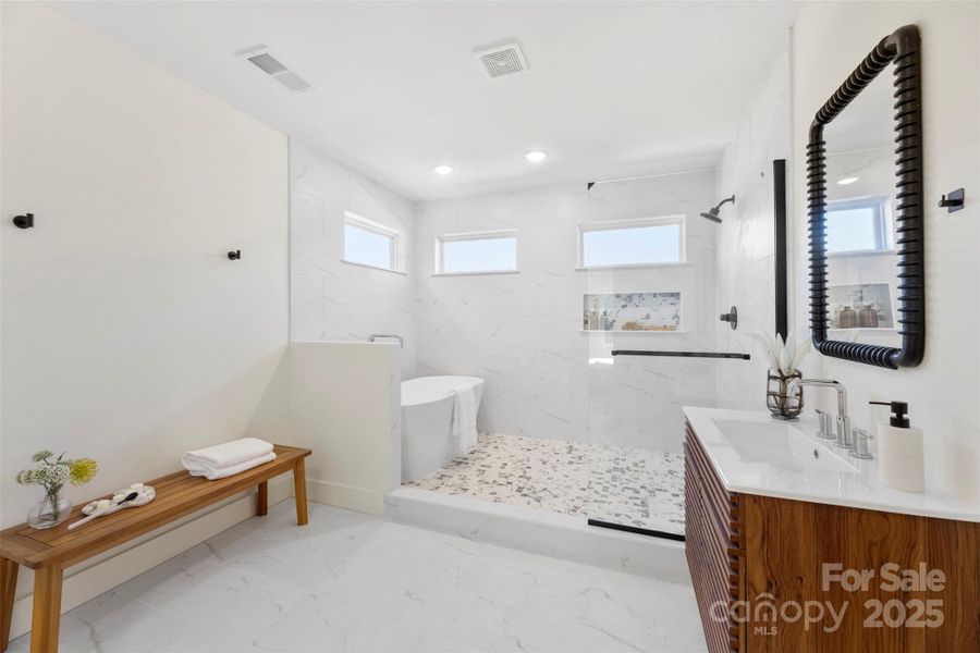 Furnished interior view inside a new home in , Charlotte (Image 15).