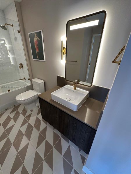 Furnished interior view inside a new home in , Miami (Image 11).