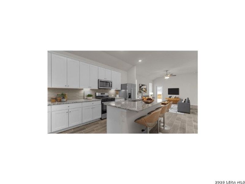 Furnished interior view inside a new home in Hunter's Ranch, San Antonio (Image 5).