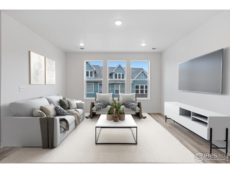 Furnished interior view inside a new home in , Loveland (Image 17).