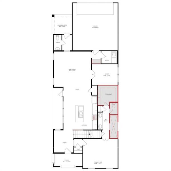2D floor plan layout of this home in , Celina, TX (Image 2). 2D floor plan layout of this home in , Celina, TX (Image 2).