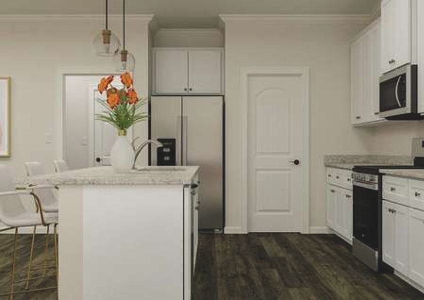 Furnished interior in a model home at Legacy in Youngsville (Image 13).