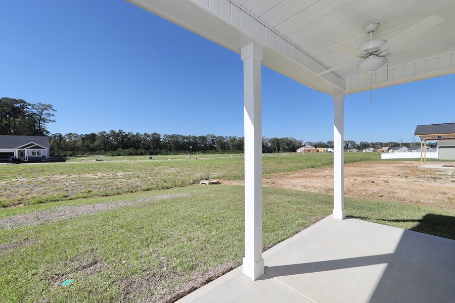 Exterior details and patio area of a home in Allston Park, Calabash (Image 4). Exterior details and patio area of a home in Allston Park, Calabash (Image 4).
