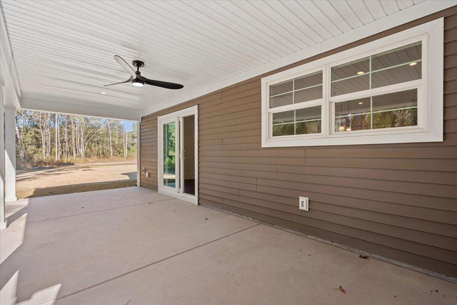 Exterior details and patio area of a home in , Awendaw (Image 29). Exterior details and patio area of a home in , Awendaw (Image 29).