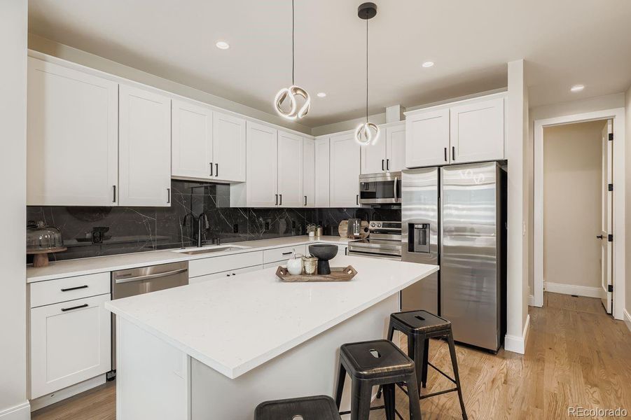 Furnished interior view inside a new home in , Denver (Image 8).
