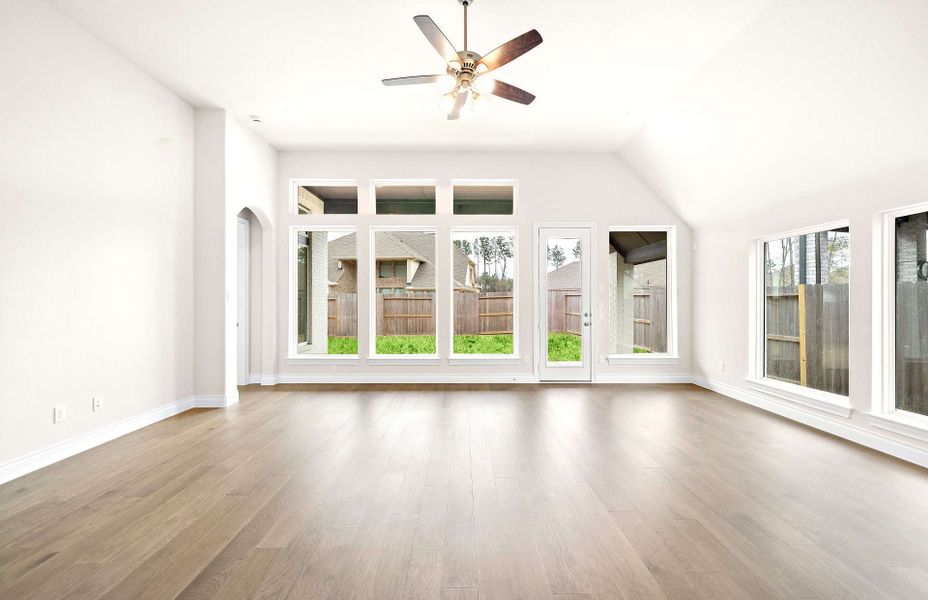 Representative unfurnished interior of a home built from the 2406 by Ravenna Homes in The Highlands 55′, Porter (Image 28).