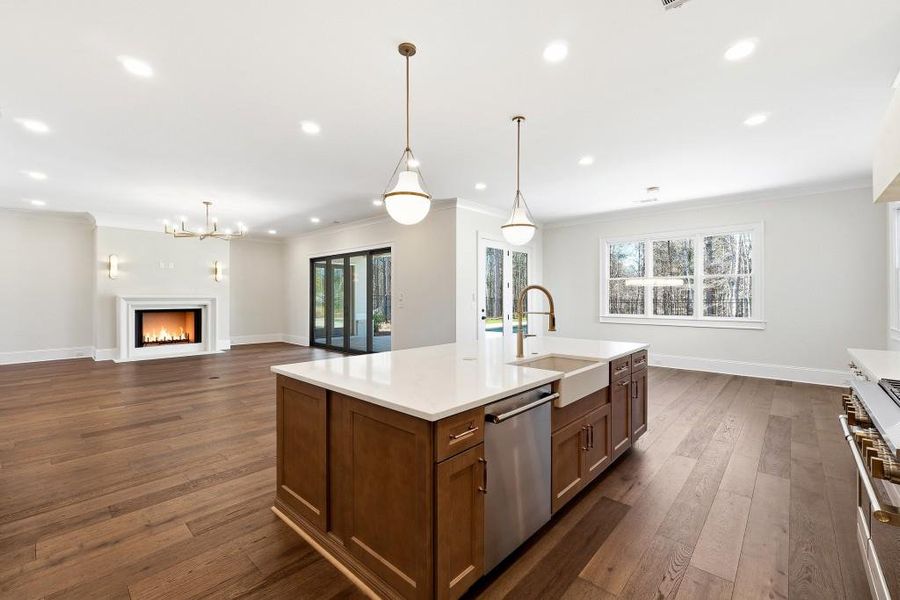 Furnished interior view inside a new home in , Marietta (Image 8).