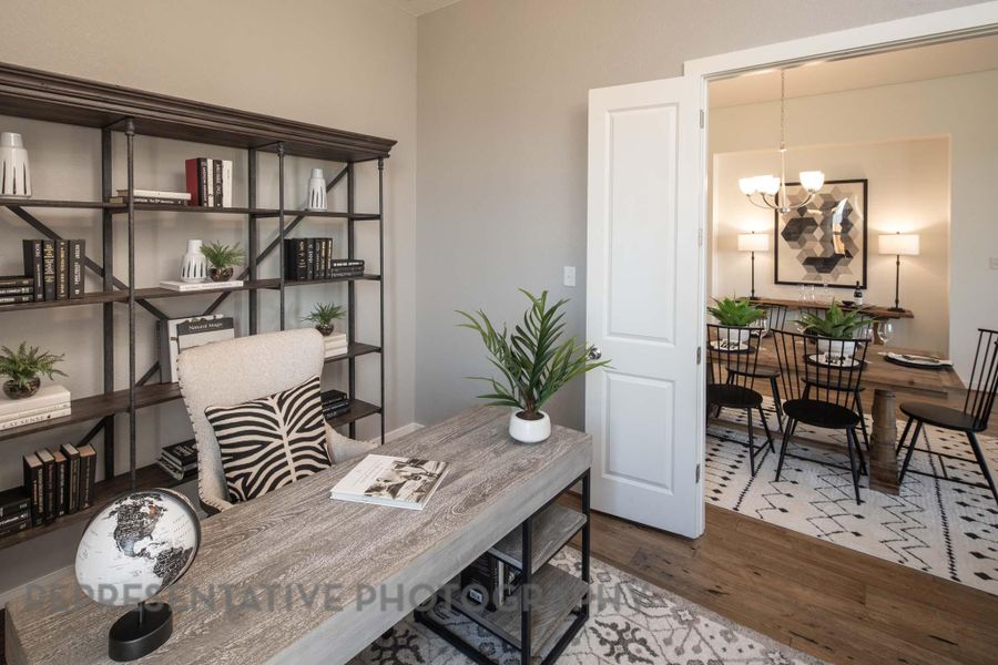 Furnished interior view inside a new home in Crosswinds, Kyle (Image 7). Furnished interior view inside a new home in Crosswinds, Kyle (Image 7).