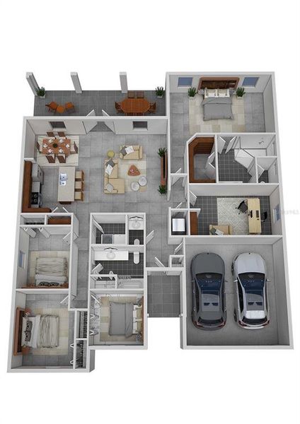 2D floor plan layout of this home in , Palm Bay, FL (Image 5). 2D floor plan layout of this home in , Palm Bay, FL (Image 5).
