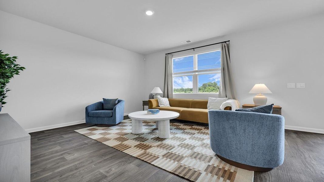 Furnished interior view inside a new home in The Ranch, Holly Hill (Image 8). Furnished interior view inside a new home in The Ranch, Holly Hill (Image 8).