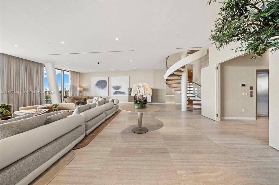 Furnished interior view inside a new home in , Miami (Image 48).