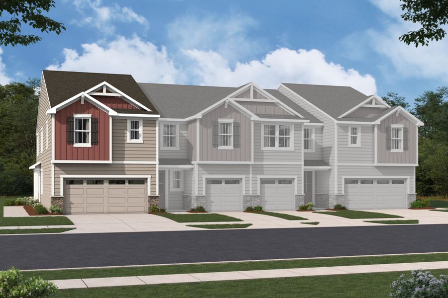 Representative exterior photo of a completed home built from the Vienna by Mattamy Homes in Stonesummit at Reedy Creek, Charlotte, NC (Image 2). Representative exterior photo of a completed home built from the Vienna by Mattamy Homes in Stonesummit at Reedy Creek, Charlotte, NC (Image 2).