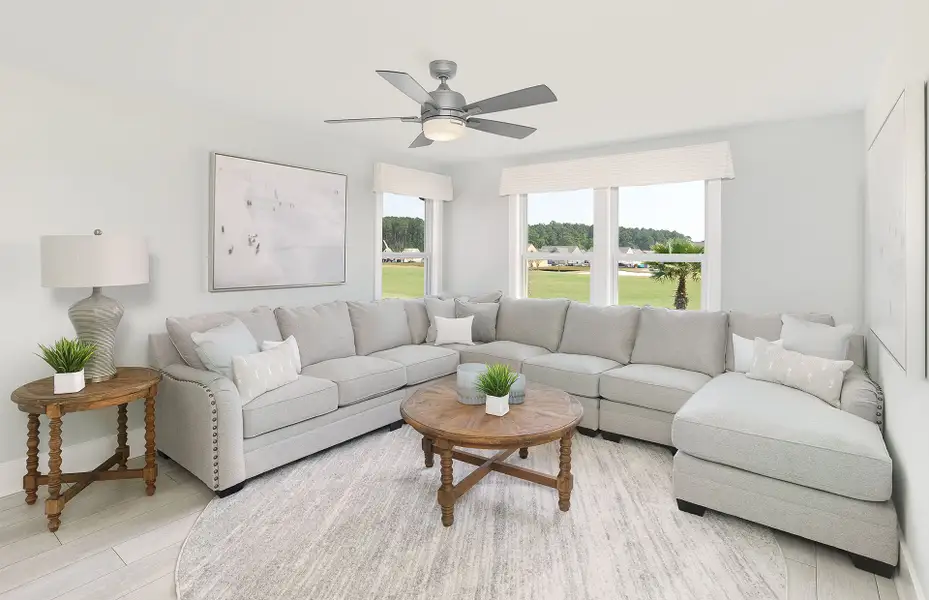 Furnished interior view inside a new home in Sun City Hilton Head, Bluffton (Image 8).