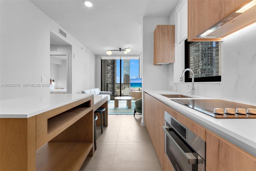 Furnished interior view inside a new home in , Miami (Image 15).