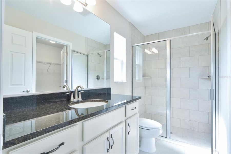 Primary Bath W/Large Tiled Glass Enclosed Shower