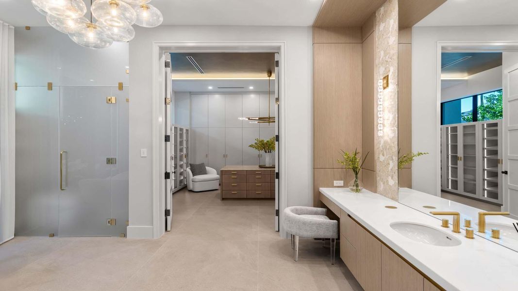 Furnished interior view inside a new home in , Boca Raton (Image 15).