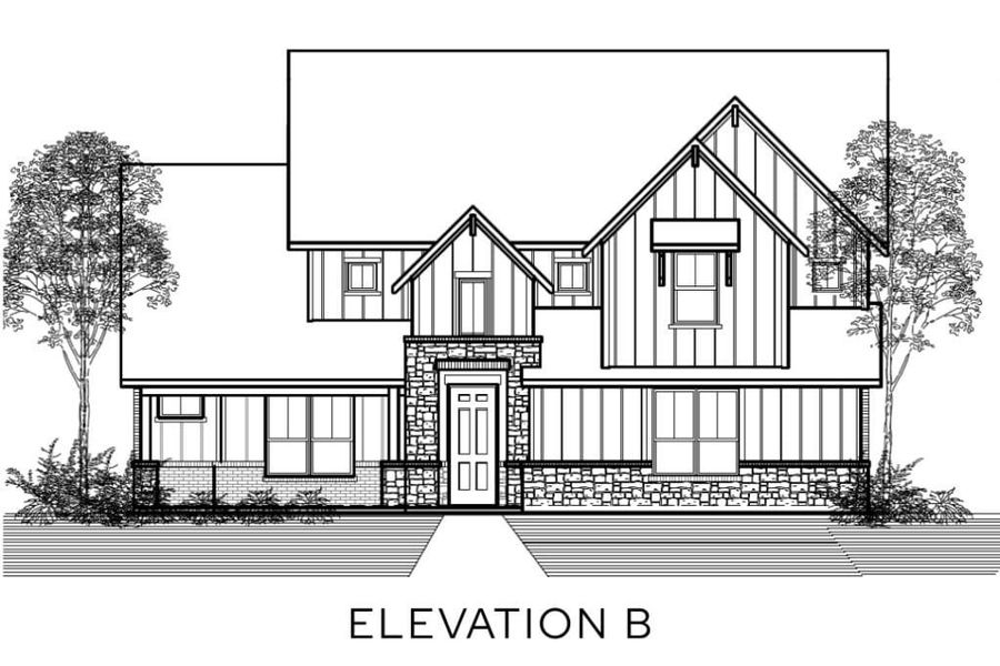 Representative rendering of the exterior for the The Milan by Lillian Custom Homes (Image 4).