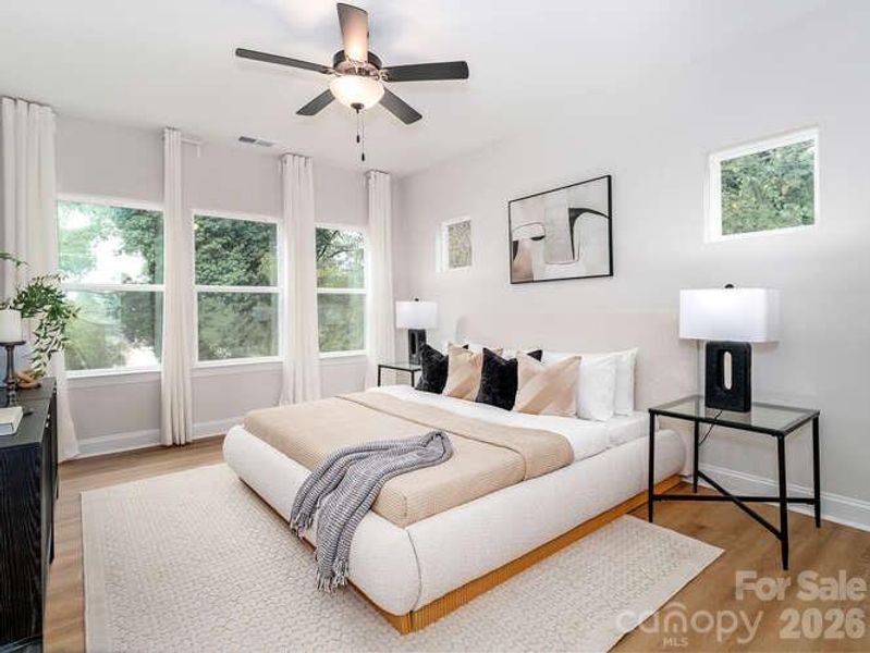 Furnished interior view inside a new home in , Charlotte (Image 17).