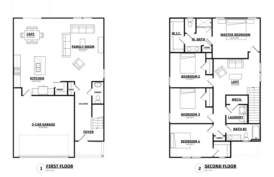 Unity B&W Floorplan