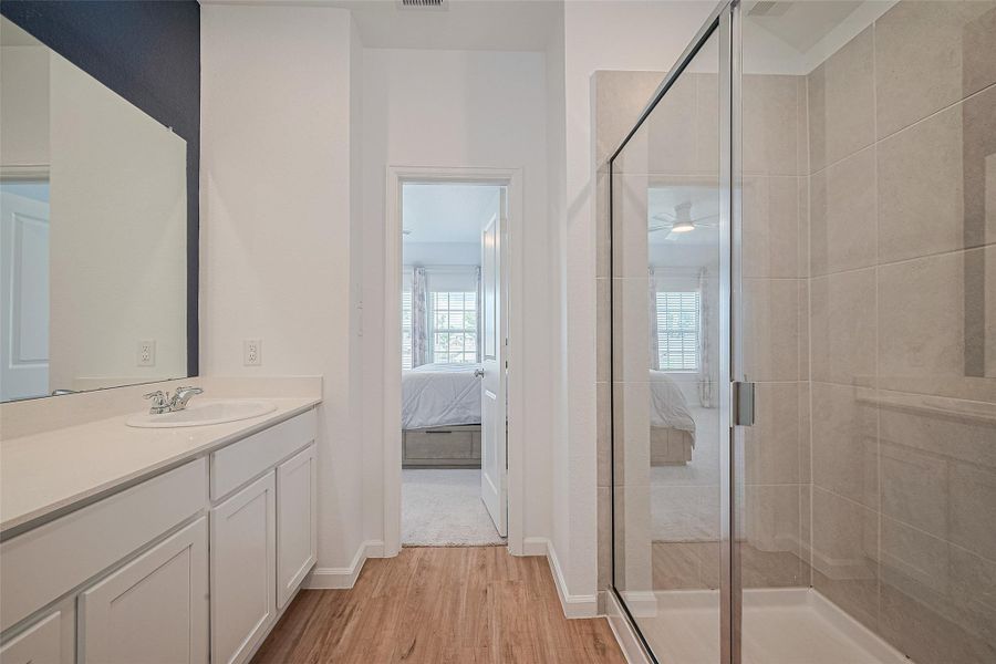 Furnished interior view inside a new home in Tavola: Gulf Coast Collection, New Caney (Image 27). Furnished interior view inside a new home in Tavola: Gulf Coast Collection, New Caney (Image 27).