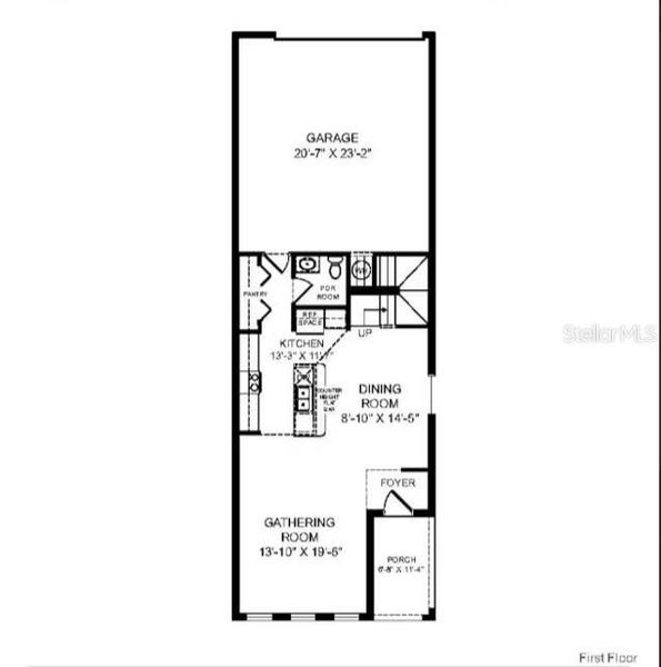 2D floor plan layout of this home in , St. Cloud, FL (Image 5).