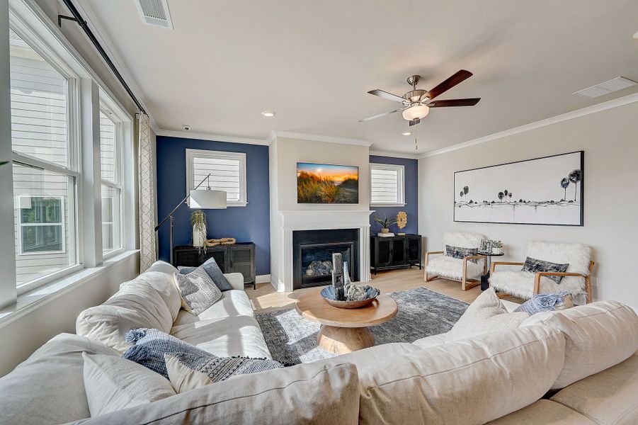 Furnished interior view inside a new home in Nichols Farm, Dacula (Image 3).