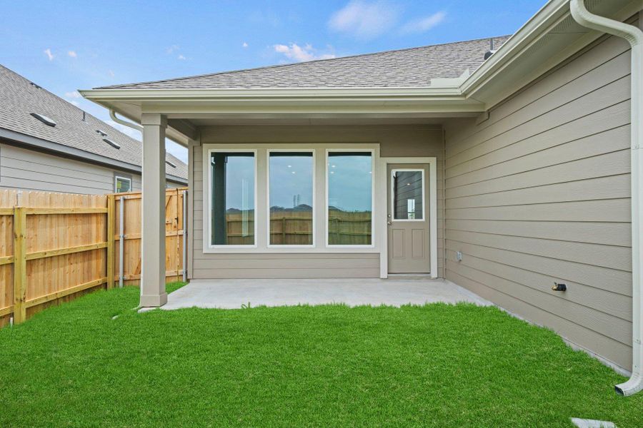 Rear Covered Patio