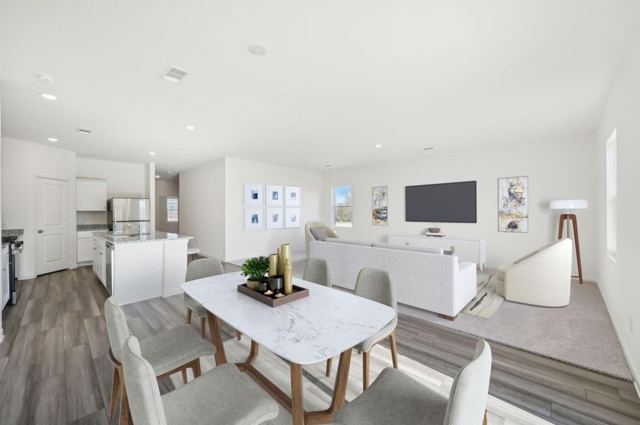 Furnished interior view inside a new home in Williams Landing, Waller (Image 6).