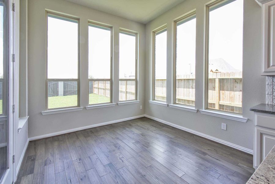 Representative Breakfast Nook - some options shown